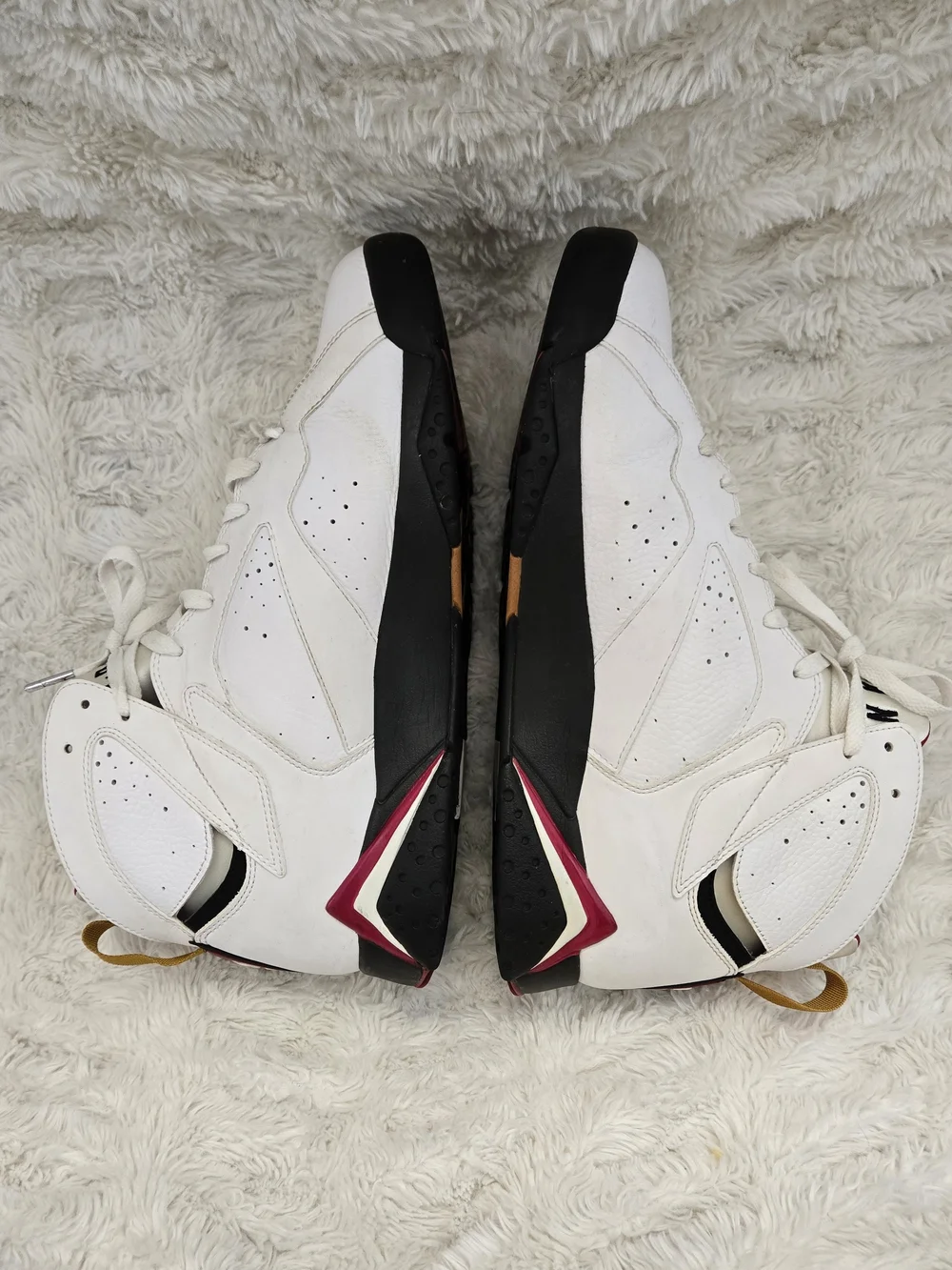Air Jordan 7 Retro Cardinal White Black Red Size 13